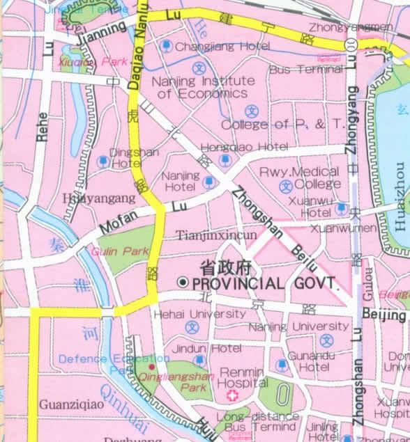 nanjing province map